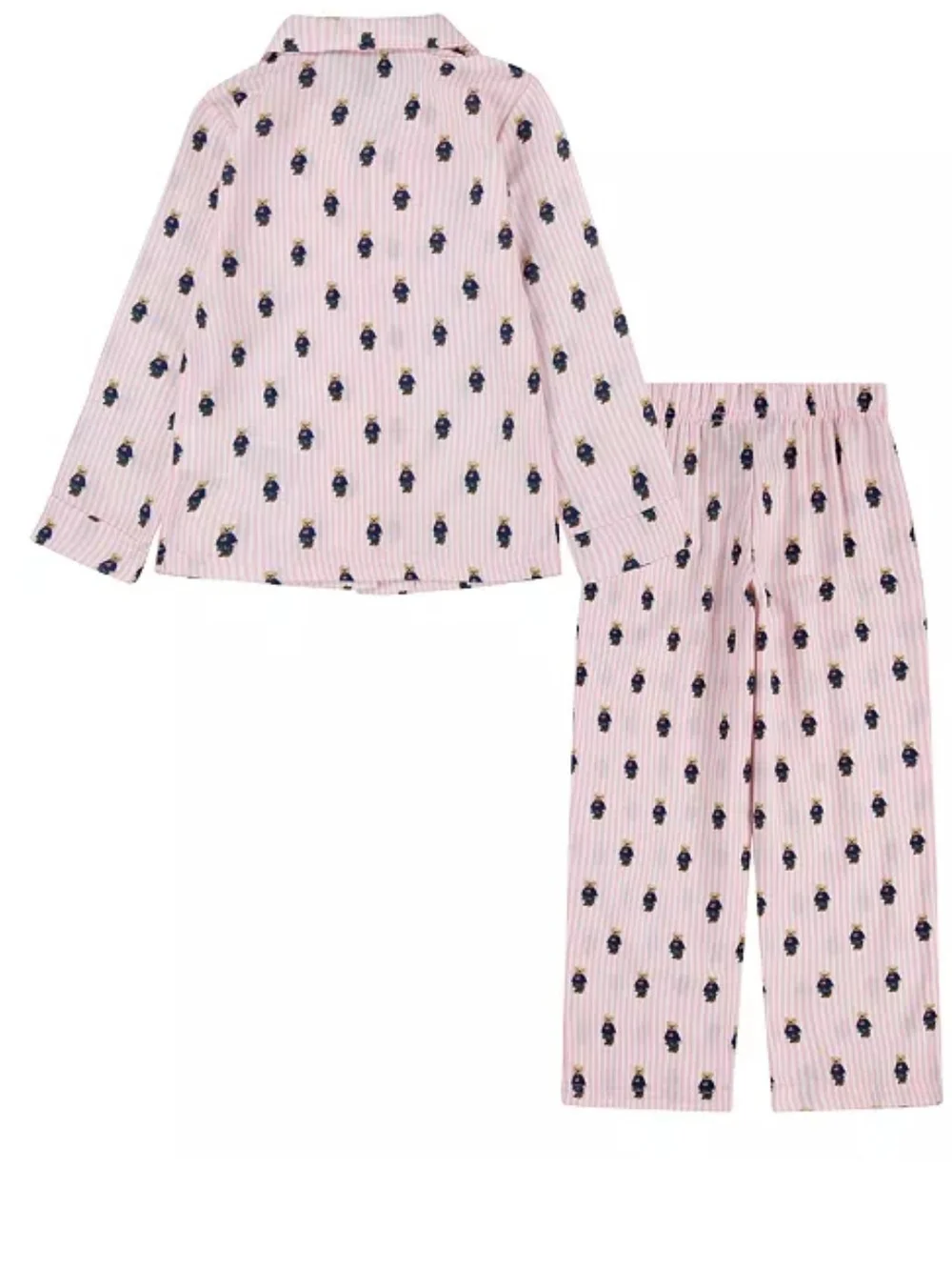 Polo Ralph Lauren Little Girls Polo Bear Long Sleeve Pajamas, 2-Piece Set 4T